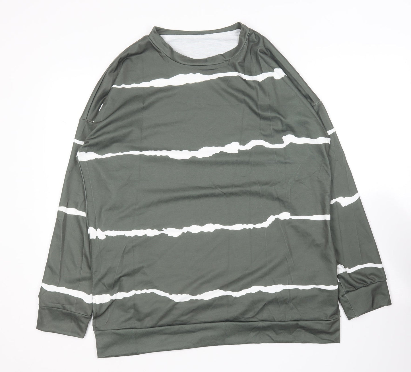 Womens UK Size XL Preworn Green Pullover Jumper