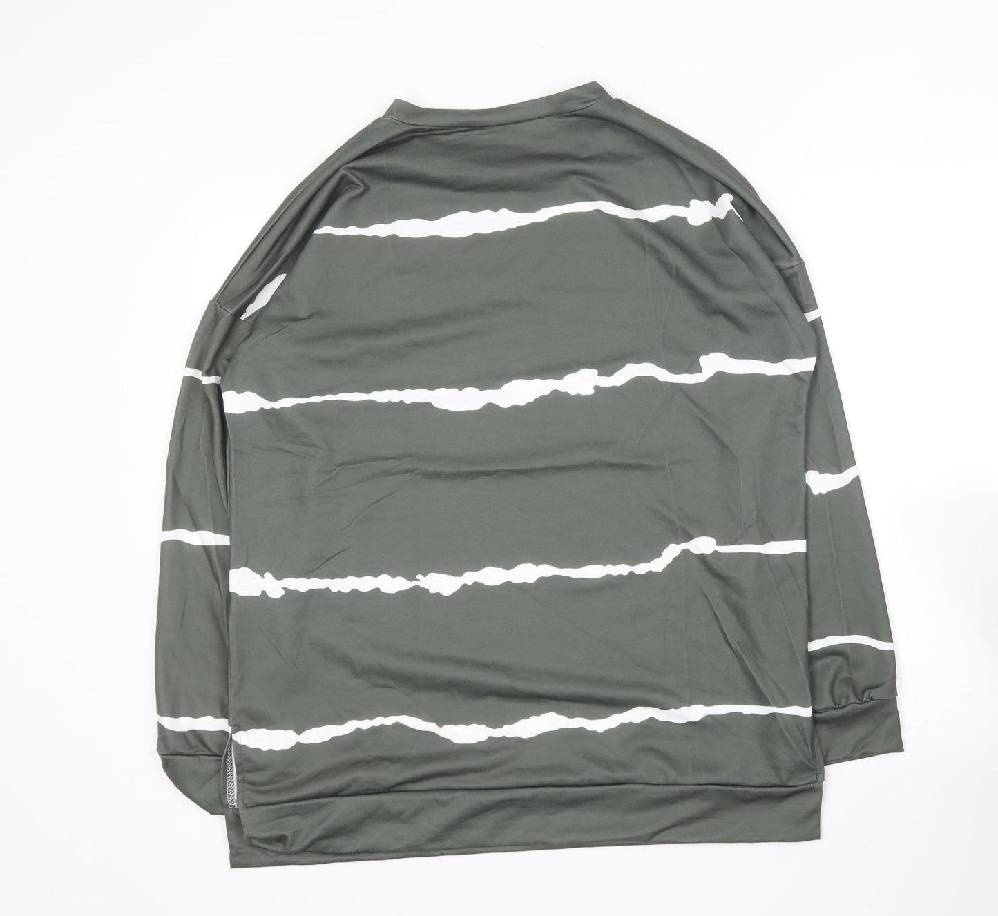 Womens UK Size XL Preworn Green Pullover Jumper