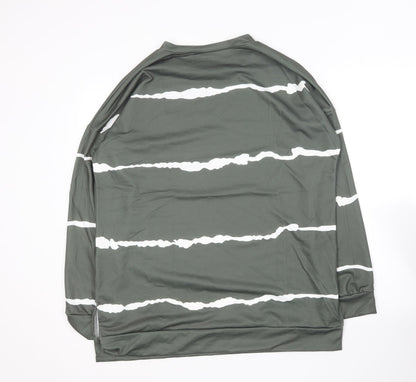 Womens UK Size XL Preworn Green Pullover Jumper