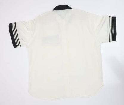 Womens UK Size 12 Wallis Ivory Basic Button-Up