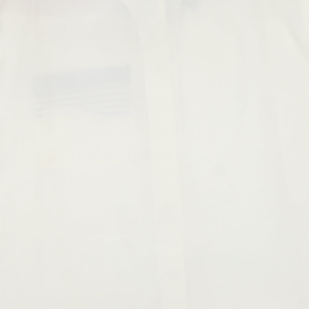 Womens UK Size 12 Wallis Ivory Basic Button-Up