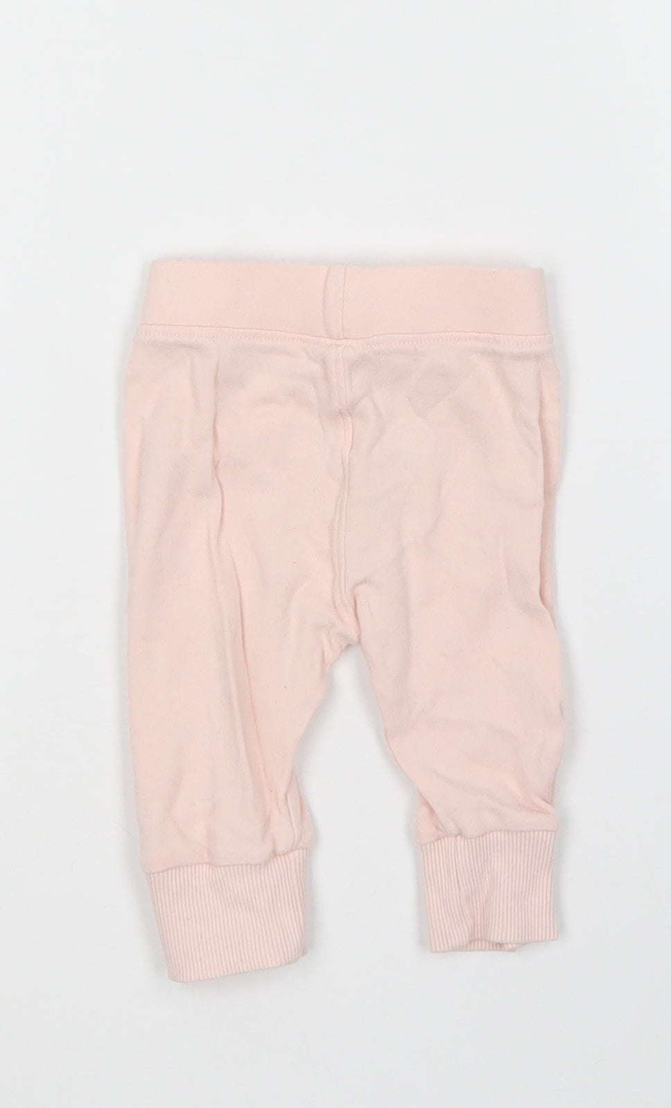 George Girls Pink  Cotton Jogger Leggings Size 0-3 Months
