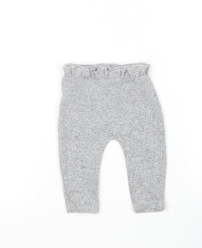 George Baby Grey  Polyester Jogger Leggings Size 3-6 Months