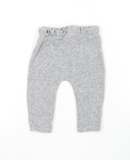 George Baby Grey  Polyester Jogger Leggings Size 3-6 Months