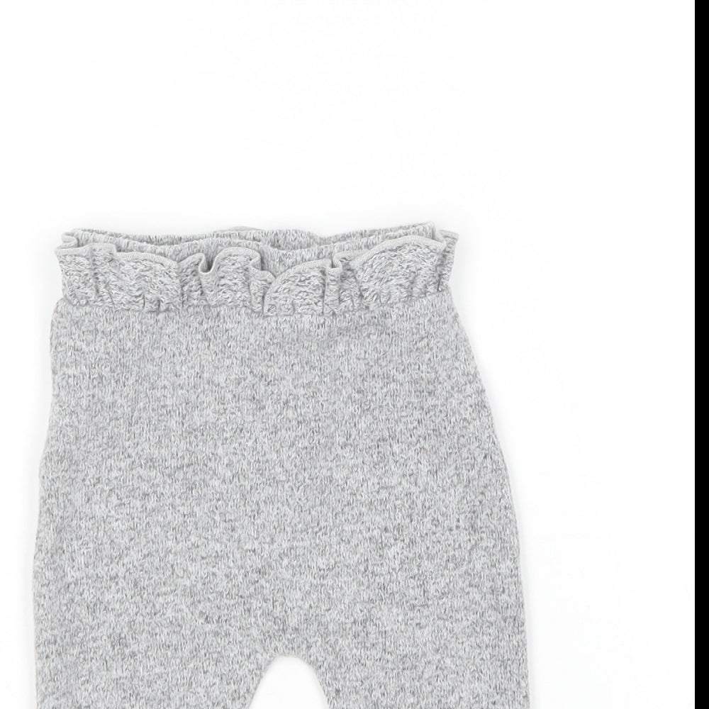 George Baby Grey  Polyester Jogger Leggings Size 3-6 Months