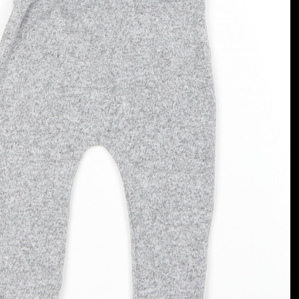 George Baby Grey  Polyester Jogger Leggings Size 3-6 Months