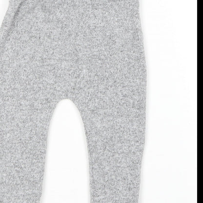 George Baby Grey  Polyester Jogger Leggings Size 3-6 Months