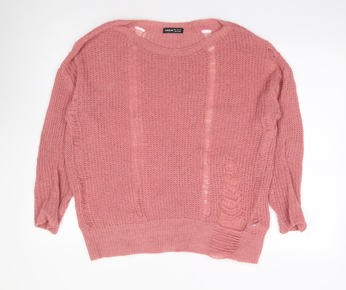 Womens UK Size S SheIn Pink Pullover Jumper