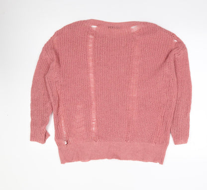 Womens UK Size S SheIn Pink Pullover Jumper