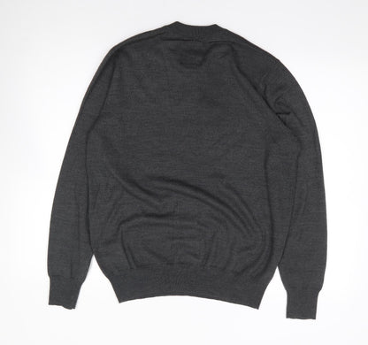 Hammond & Co Mens Green Crew Neck  Wool Pullover Jumper Size M