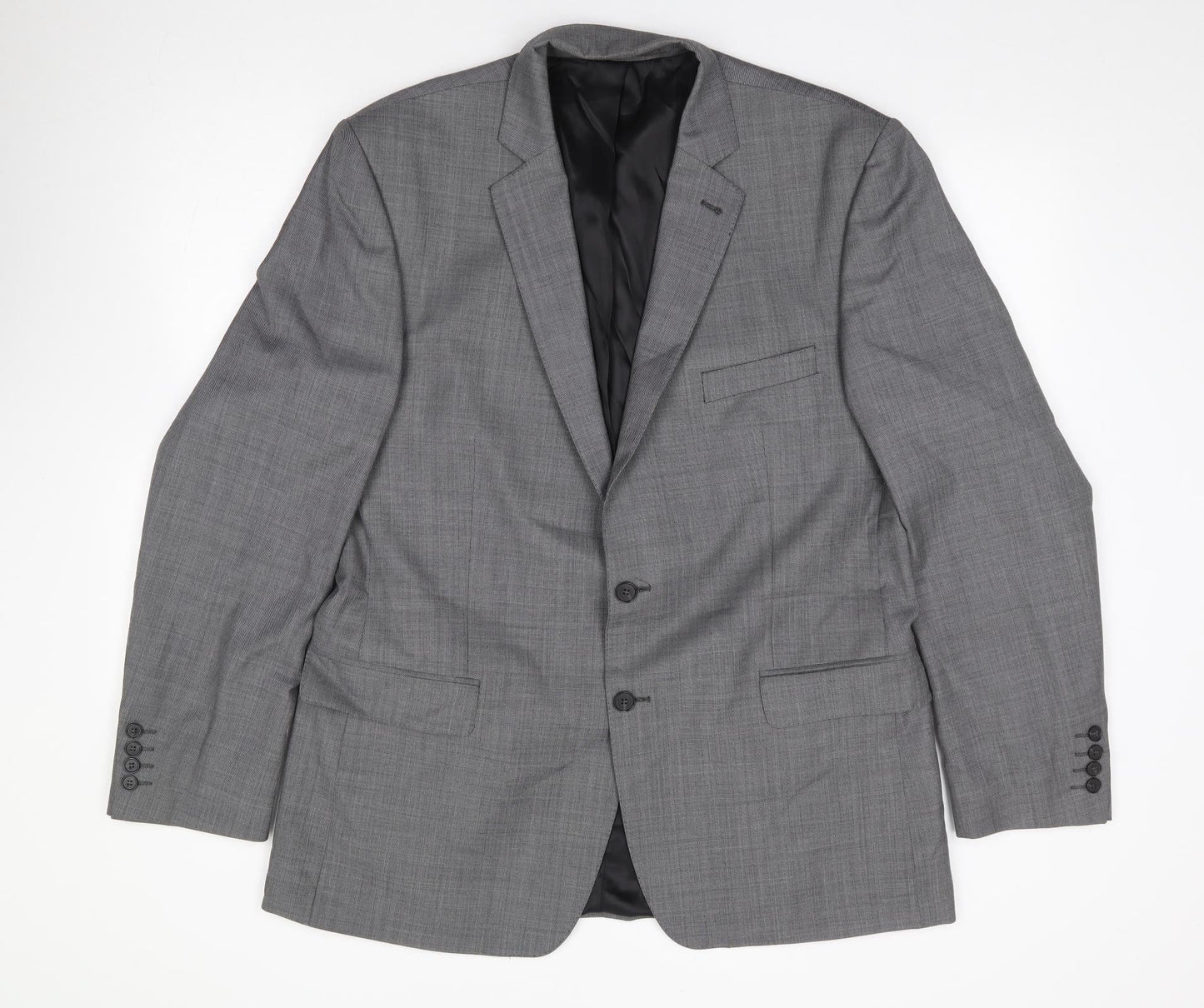 Mens UK Size 44 Racing Green Regular Grey Suit Jacket