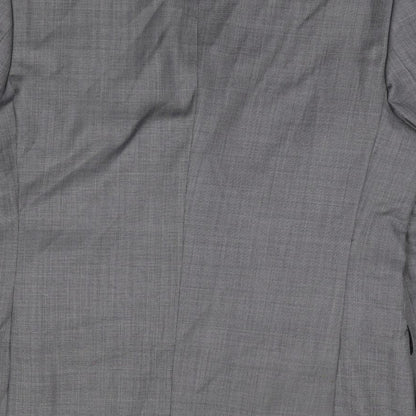 Mens UK Size 44 Racing Green Regular Grey Suit Jacket