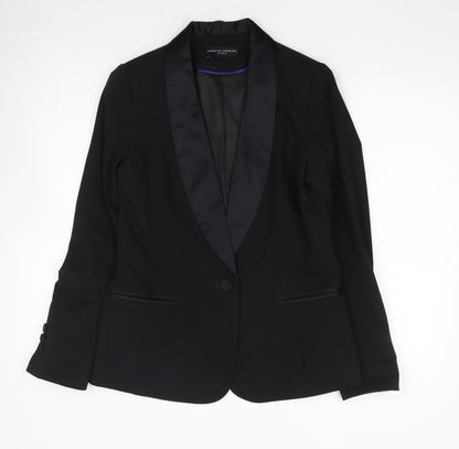 Dorothy Perkins Womens Black  Polyester Jacket Suit Jacket Size 10