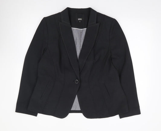 Marks and Spencer Womens Grey  Polyester Jacket Suit Jacket Size 18