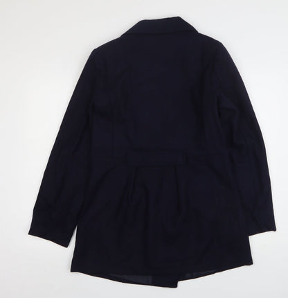 Womens UK Size 14 Evita Blue Pea Coat