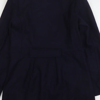 Womens UK Size 14 Evita Blue Pea Coat
