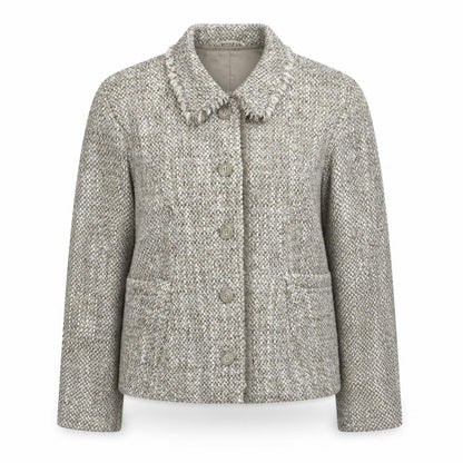 Hucke Womens Beige   Jacket Coatigan Size 12  Button