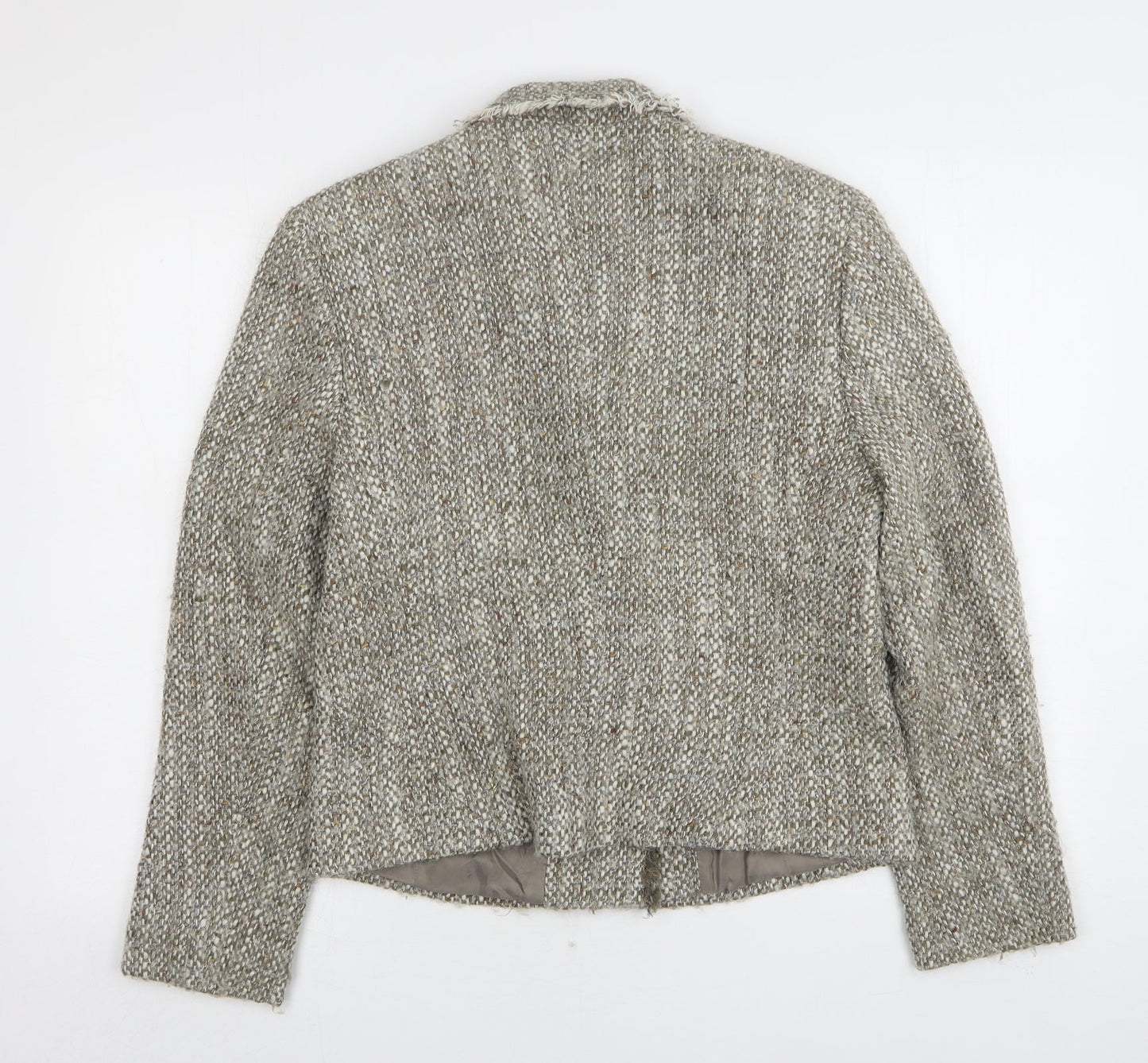 Hucke Womens Beige   Jacket Coatigan Size 12  Button
