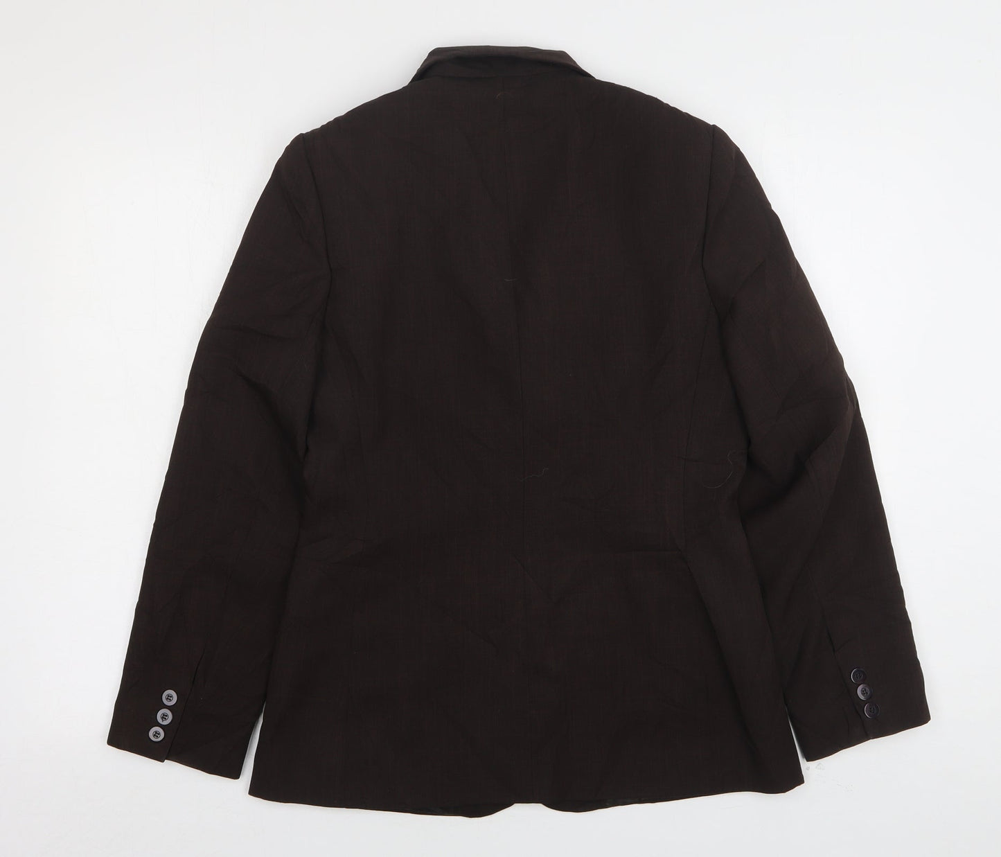 Berkertex Womens Brown  Polyester Jacket Suit Jacket Size 10