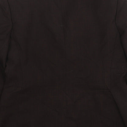 Berkertex Womens Brown  Polyester Jacket Suit Jacket Size 10