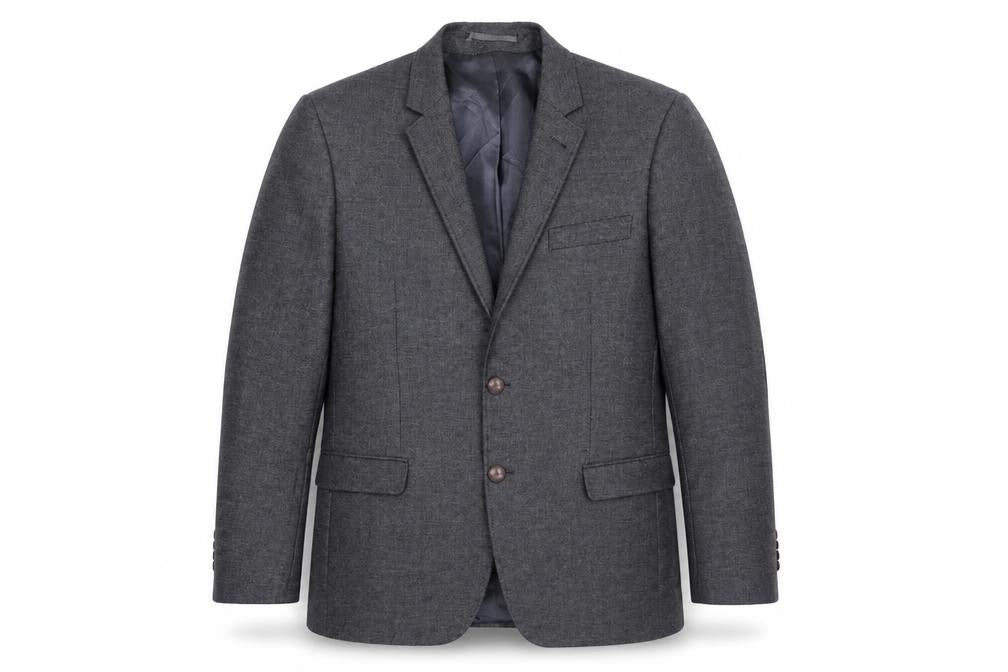 Mens UK Size 40 Steel & Jelly Regular Blue Suit Jacket