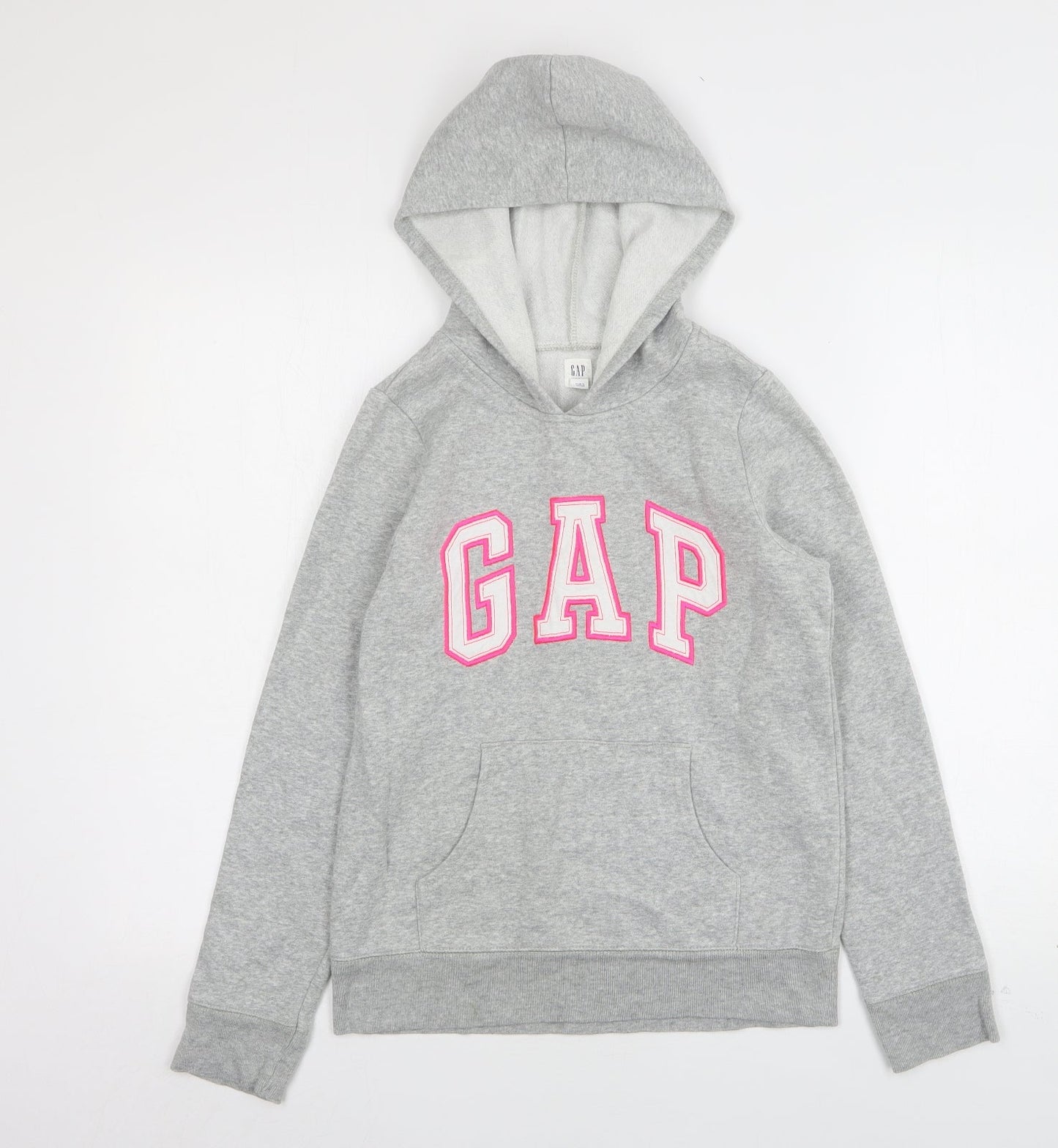Gap Girls Grey  Cotton Pullover Hoodie Size 13-14 Years