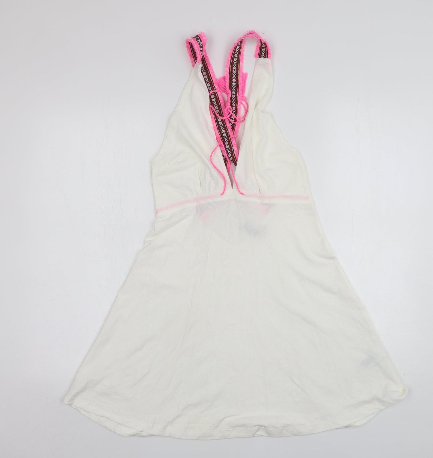 Womens UK Size 6 ASOS White Basic Tank