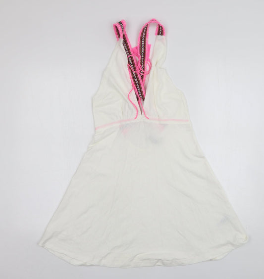 Womens UK Size 6 ASOS White Basic Tank