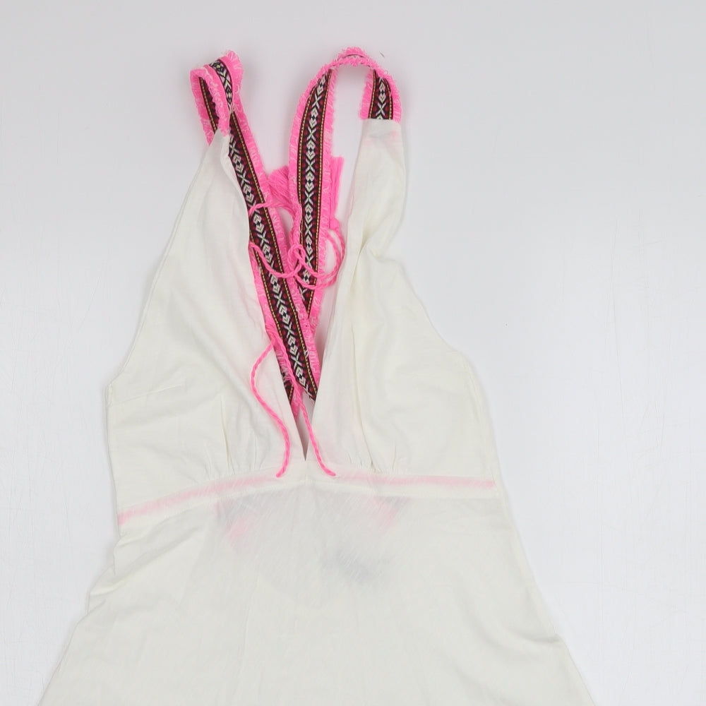 Womens UK Size 6 ASOS White Basic Tank