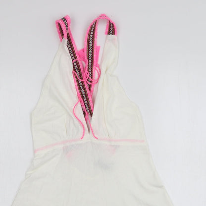Womens UK Size 6 ASOS White Basic Tank