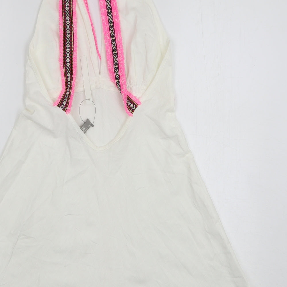 Womens UK Size 6 ASOS White Basic Tank
