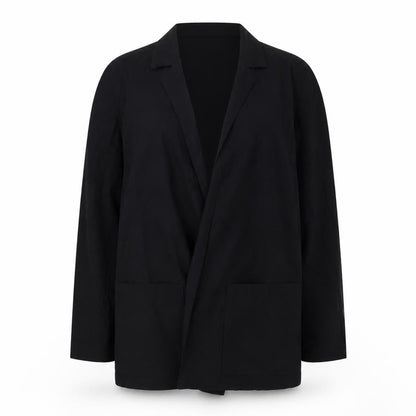 StMichael  Womens Black  Polyester Jacket Blazer Size 16