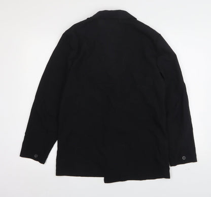 StMichael  Womens Black  Polyester Jacket Blazer Size 16