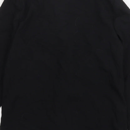 StMichael  Womens Black  Polyester Jacket Blazer Size 16