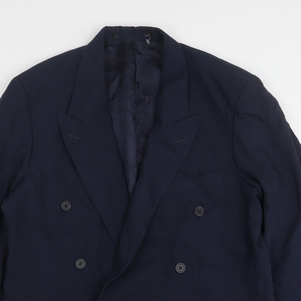 Mens UK Size 40 Preworn Regular Blue Suit Jacket