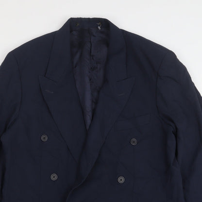 Mens UK Size 40 Preworn Regular Blue Suit Jacket