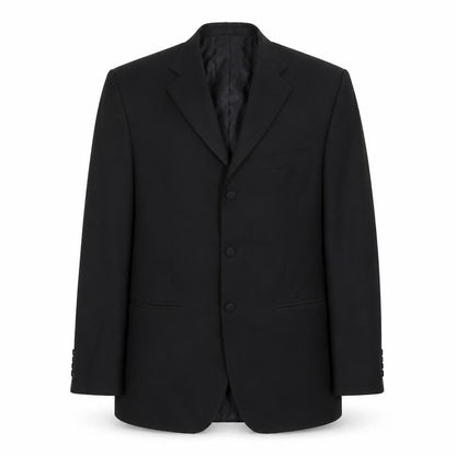 Mens UK Size 38 Impressions Regular Black Suit Jacket