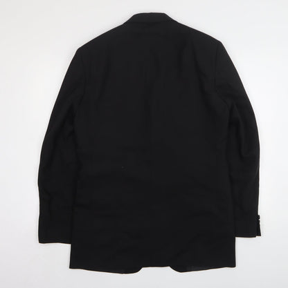 Mens UK Size 38 Impressions Regular Black Suit Jacket