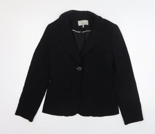 John Lewis  Womens Black  Polyester Jacket Suit Jacket Size 8