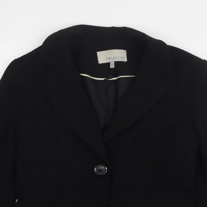John Lewis  Womens Black  Polyester Jacket Suit Jacket Size 8
