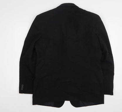 Mens UK Size 40 Savatini Regular Black Suit Jacket