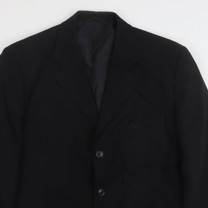 Mens UK Size 40 Savatini Regular Black Suit Jacket