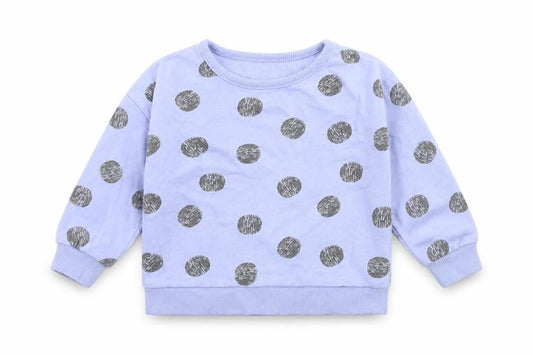 John Lewis Boys Blue Polka Dot Cotton Pullover Jumper Size 3-6 Months  Pullover