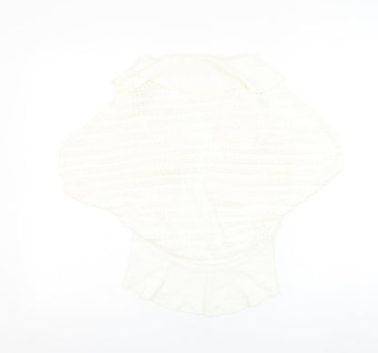 Womens UK Size 14 Soon White Cardigan Jumper
