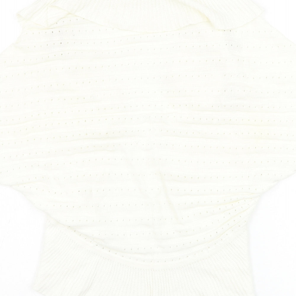 Womens UK Size 14 Soon White Cardigan Jumper