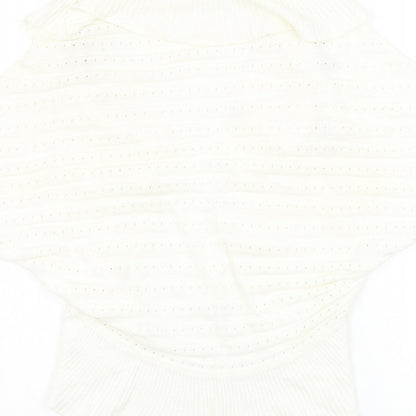 Womens UK Size 14 Soon White Cardigan Jumper