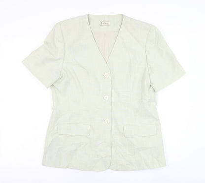 Isabella Womens Green   Jacket Blazer Size 14  Button