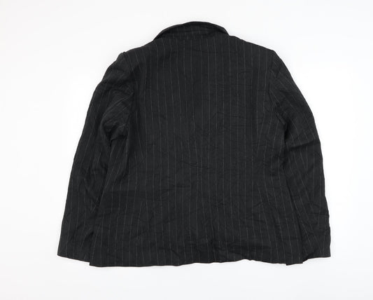 Womens UK Size 16 AMARANTO Black Jacket