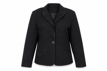 Marks & Spencer Womens Black   Jacket Blazer Size 12  Button
