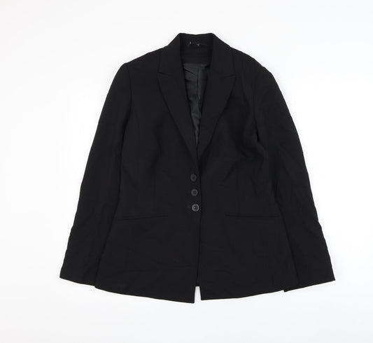 Womens UK Size 10 Simon Jersey Black Jacket